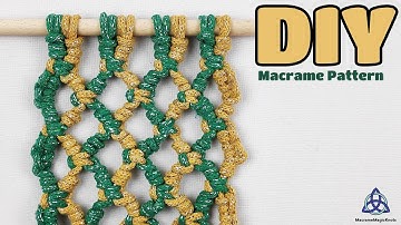 Macrame WALL HANGING NET Pattern DIY