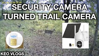 4G Cellular Security Camera Turned Trail Cam