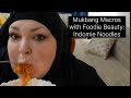 Mukbang macros with foodie beauty indomie noodles