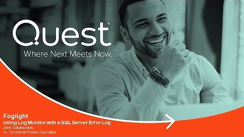 Using log monitor with a SQL Server Error Log