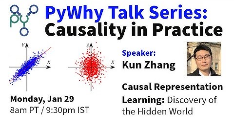 Kun Zhang on Causal Representation Learning | PyWhy Causality in Practice Talk Series
