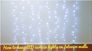 How to hang LED curtain lights on wall/Quick & easy light backdrop @Star Arts & Crafts  #Diwali2021