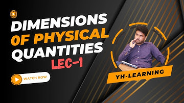 Dimensions of Physical Quantities Lec 1 | Ecat | Mdcat | Mcat | Short Trick
