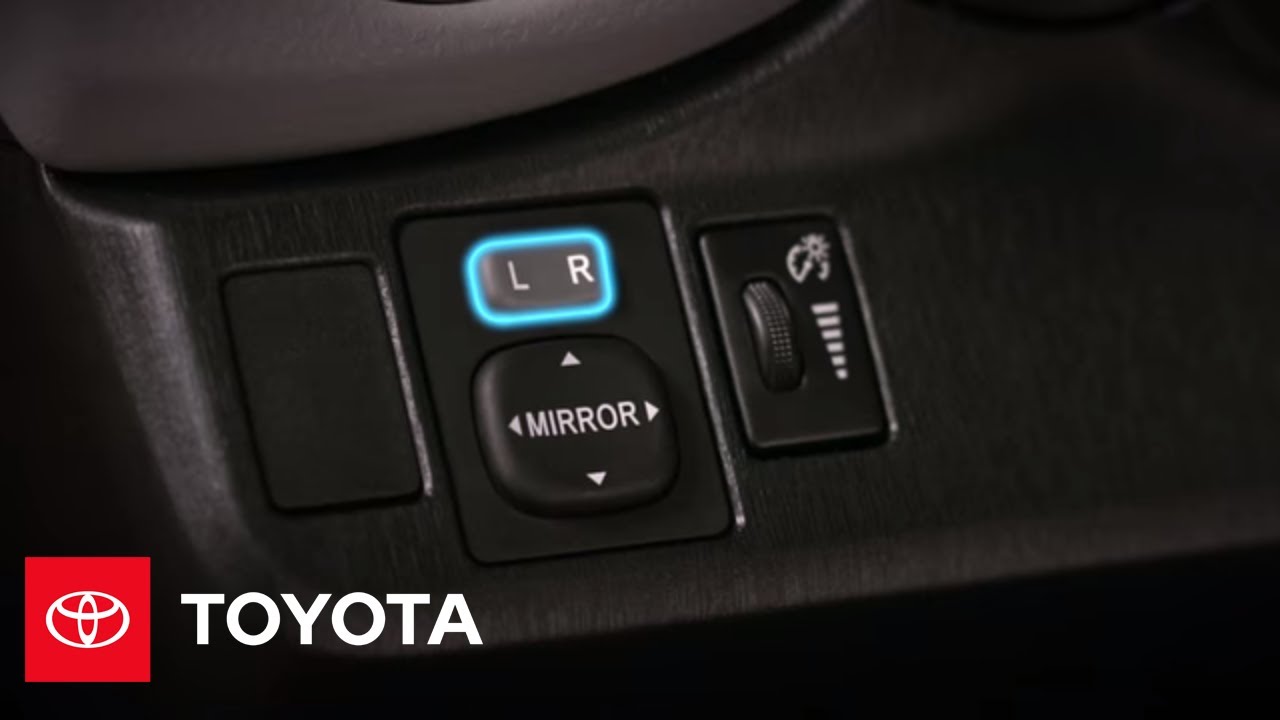 2012 Yaris HowTo Power Outside Mirrors Toyota YouTube