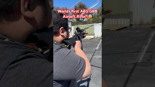 AEG GBB Airsoft Rifle?!?? #airsoft #airsoftgi #trending #shorts #short #gaming #funny #aprilfools