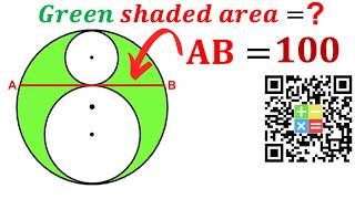 Can you find area of the Green shaded region | (Circles) | #math #maths | #geometry