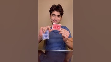 CARD THROUGH CARD MAGIC TUTORIAL 😱😳