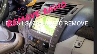 LEXUS LS 460 How to remove the radio for service step by step