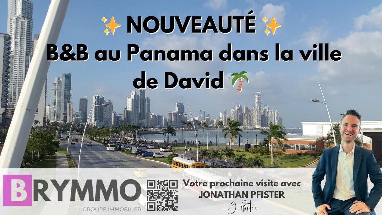 🏝️ À vendre : Bed and Breakfast à David, Panama – Opportunité d’investissement hôtelier rentable 🇵🇦