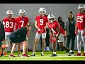Ohio state football spring practice wide recievers