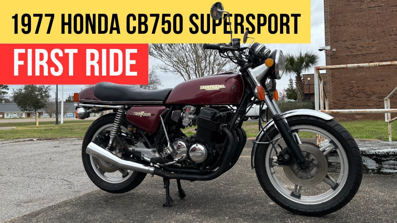 1977 Honda CB750 SuperSport – First Ride After Years! - YouTube