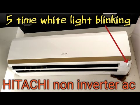 hitachi AC 5 time light blink.
