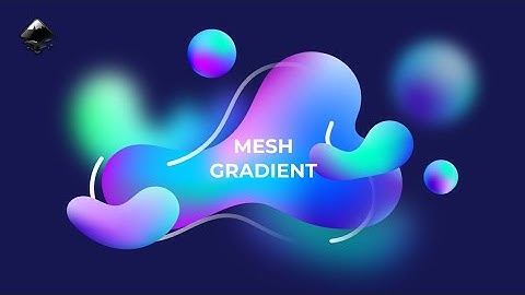 Mesh gradient background using Inkscape ||  time lapse