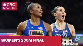 Women's 200m final ft. Melissa Jefferson-Wooden at Ultimate Championship in Budapest | #CBCSports