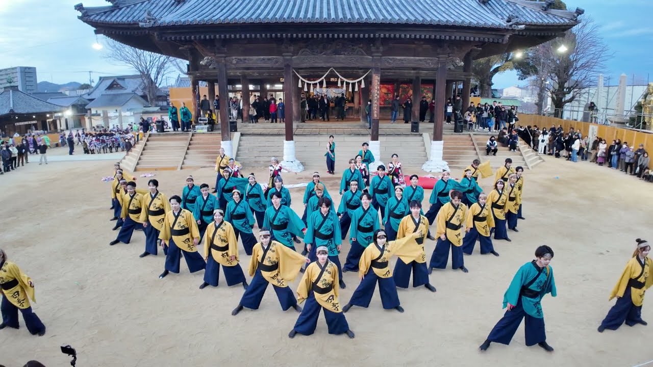🍑西大寺会陽2025　奉納演舞　岡山うらじゃ連　四季　福祝