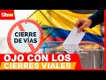Bogotá activa cierres y desvíos por las elecciones presidenciales | CityTv