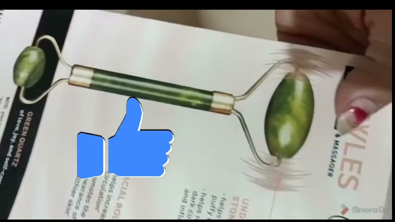 Jade roller. best for face massage. own product.