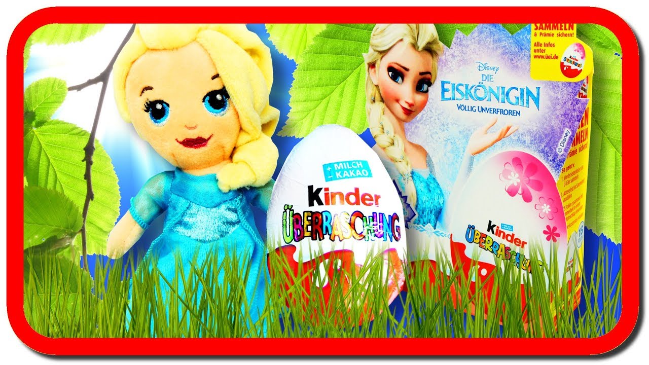 Disney Frozen Kinder Surprise Eggs Opening fir Girls ONLY YouTube