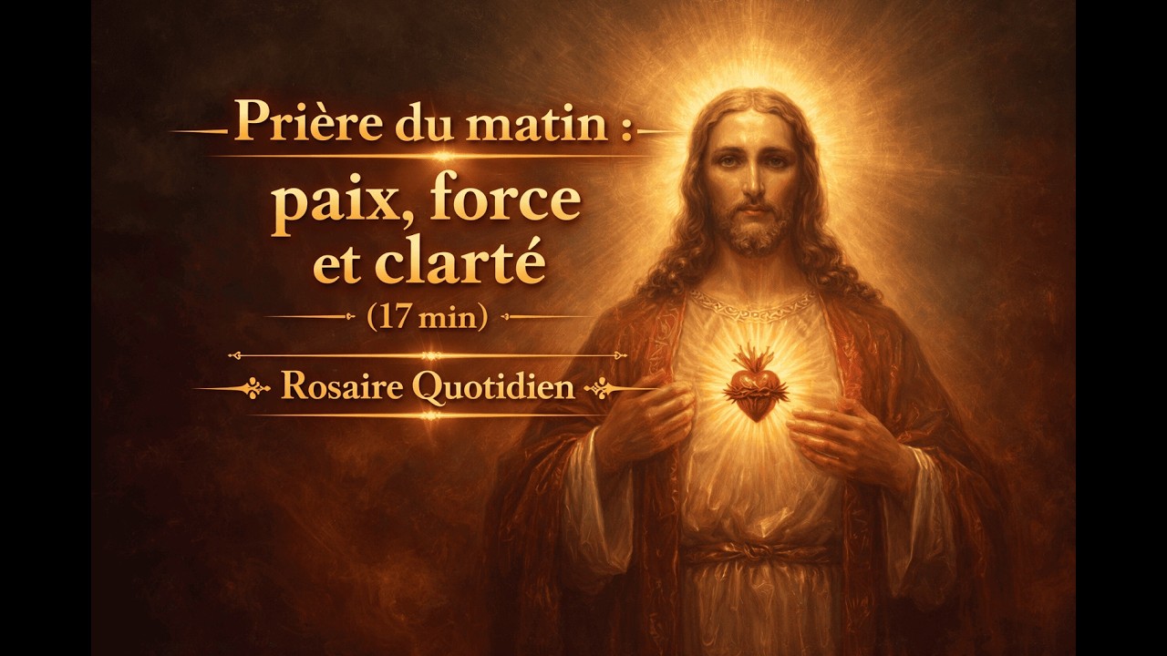 Prière du matin avec Jésus — Paix, force et protection pour la journée | 17 min