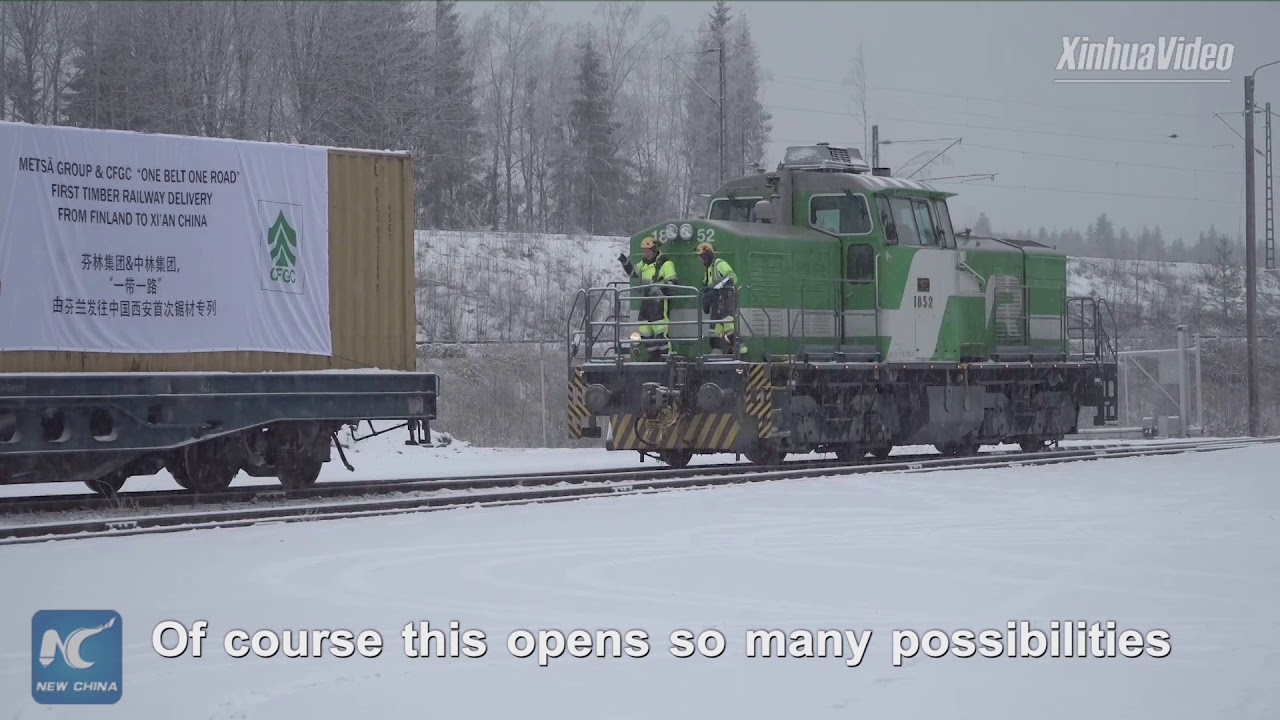 Finland-China train shortens transport time, boosts trade