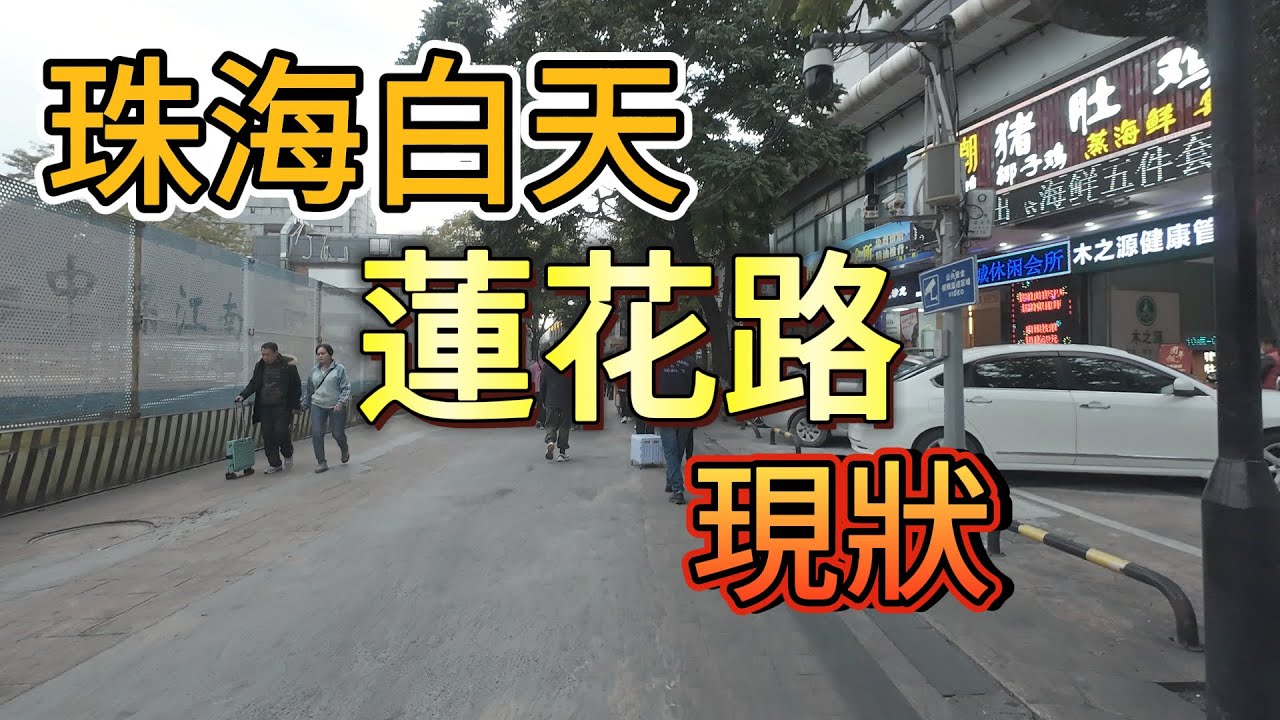 白天珠海蓮花路20250113整路 裝修| 街拍 | 戶外 | 真實拍攝| 街景
