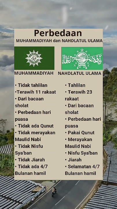 Perbedaan Muhammadiyah dan Nahdlatul Ulama #shorts #faktaislam #feedshorts #fyp