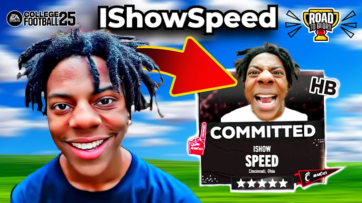 I Put IShowSpeed in College Football 25! (Road to Glory)