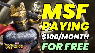 MSF PAYING ME $100/MONTH FOR FREE! DO NOT MISS OUT ON INSANE REWARDS! 2024 | MARVEL Strike Force