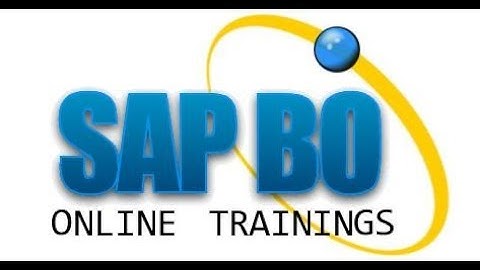 SAP Business Objects Online Training DEMO