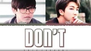 DON'T' (그러지마) - eAeon (이이언) Feat. RM | Lyrics [Color Coded_Han_Rom_Eng] [1 HOUR LOOP] 1시간