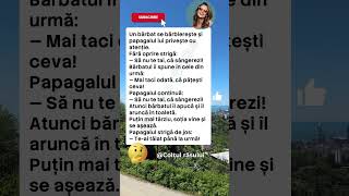 🦜 Papagalul din baie #bancuri #glume #umor #haz #ras #amuzant #romania #pentrutine