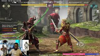 I GOT BEATEN BY A GIRL! - Shadow FIGHT 4 Arena screenshot 1