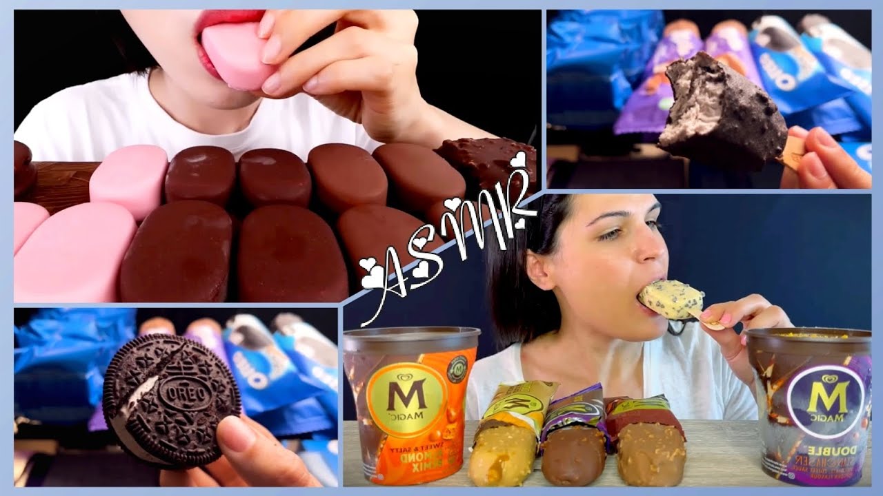 Ice cream ASMR With Mukbangers 😍 #icecream