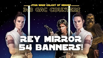 3v3 - Rey Mirror Han Chewie | SWGOH GAC GL Counter