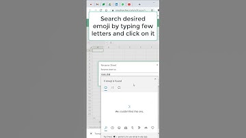 Excellent! I used Emojis 😊 in Excel Sheet Names 📝🤔 |  Looks awesome 👌😀
