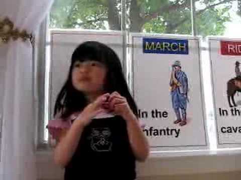 Grace Hiu Yan singing Jesus loves me in Chinese an...