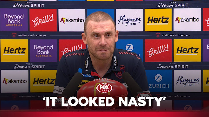 Goodwin explains 'first concern' with Sparrow after ugly incident | Melbourne Press Conference