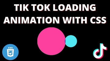 Amazing Tik Tok Loading Animation With HTML And CSS | HTML CSS Mini Project
