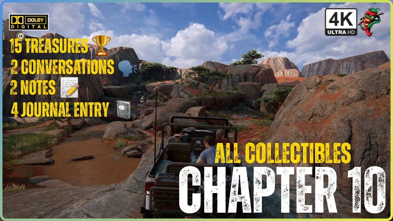 UNCHARTED 4 | Chapter 10 All 23 Collectibles Location Guide | 4K60FPS (100% Complete)