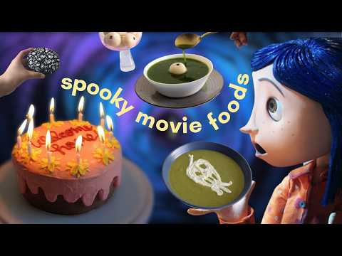 I recreated Foods from Nostalgic Halloween Movies 🎃 (nightmare before christmas, corpse bride…)