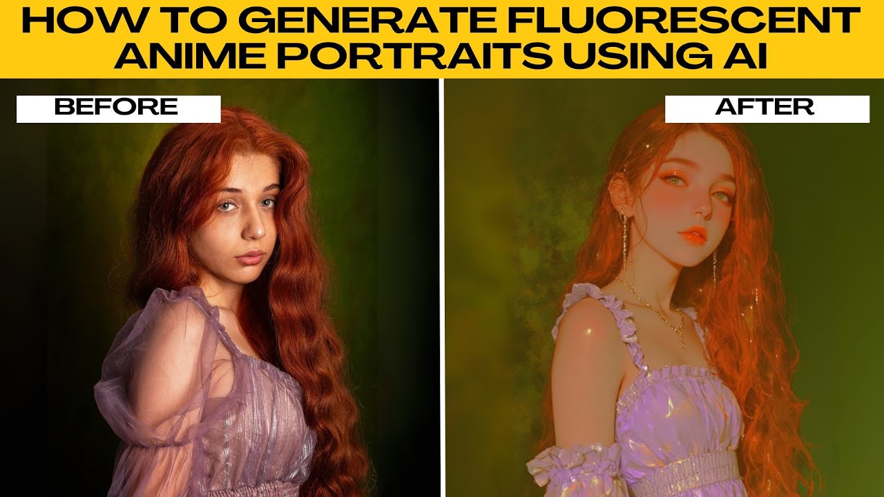 Turn Your Photo into a Fluorescent ANIME Style Portrait! (Using This AI Filter)
