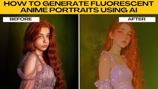 Turn Your Photo into a Fluorescent ANIME Style Portrait! (Using This AI Filter)