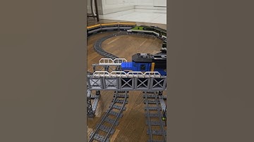 LEGO Trains on the Bridge! Perfect Multi-Track Run 🚆🌉