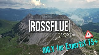 Rossflue 2081M Extreme Alpine Hike In Obwalden T5 Ridge Ascent & Rock Climbing Ii Uiaa