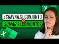 Diferencia entre CONTAR SI CONJUNTO, SUMAR SI CONJUNTO y PROMEDIO SI CONJUNTO en Excel