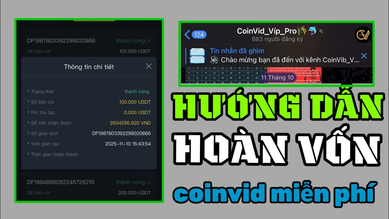 Hoàn Vốn 100% App CoinVid – Cơ Hội Nhận Lại Toàn Bộ Số Tiền Đầu Tư