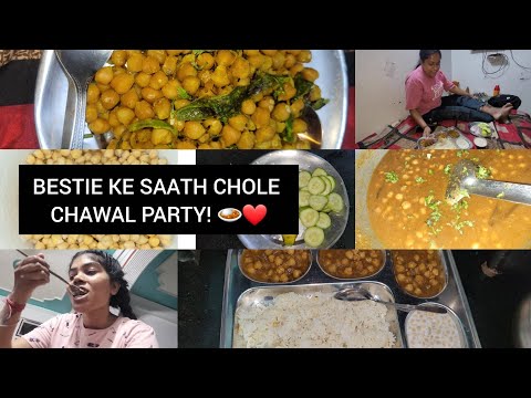 Best friend ke saath milkar banaye Chole Chawal!Masti, gossip aur tasty food ke saath perfect party😋
