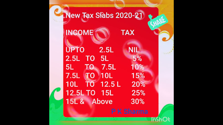 New Tax Slabs 2020-21