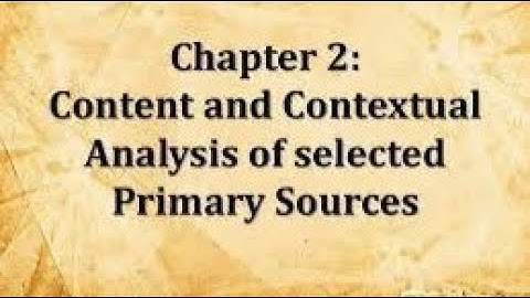 Overview on Chapter II |Content Analysis on Primary Sources|Reporting Updates