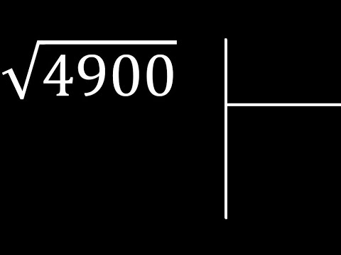 √4900 , raiz cuadrada de 4900 . Paso a paso , metodo tradicional para ...